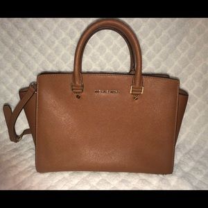 Michael Kors Selma Large Saffiano Leather Satchel